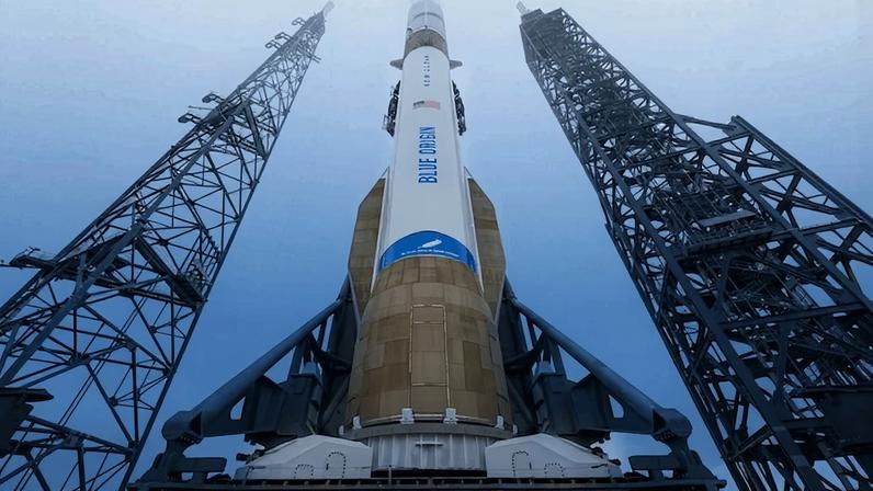 O foguete New Glenn, da Blue Origin | Divulgação/Blue Origin
