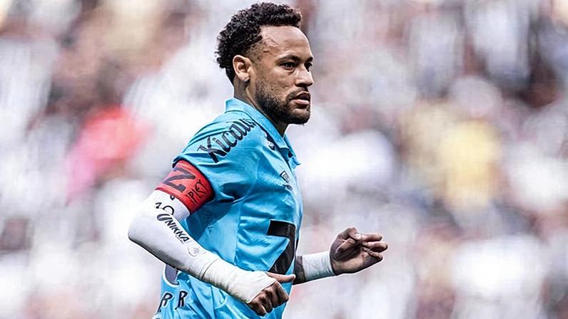 Neymar foi titular do Santos no último duelo contra o Atlético-MG. (Foto: Raul Baretta/ Santos FC)