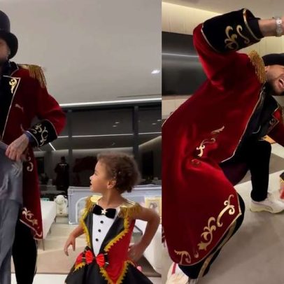 Neymar faz truque de mágica com a filha Mavie e vídeo viraliza