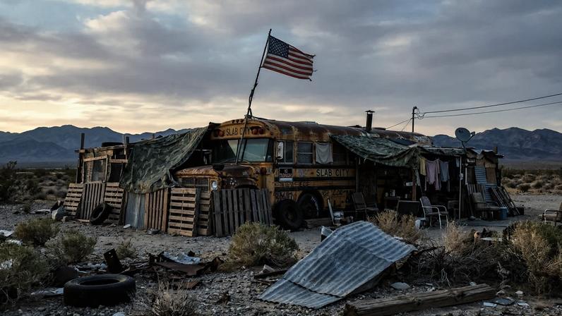 Acampamento permanente no deserto abriga 4000 pessoas sem água, energia ou leis