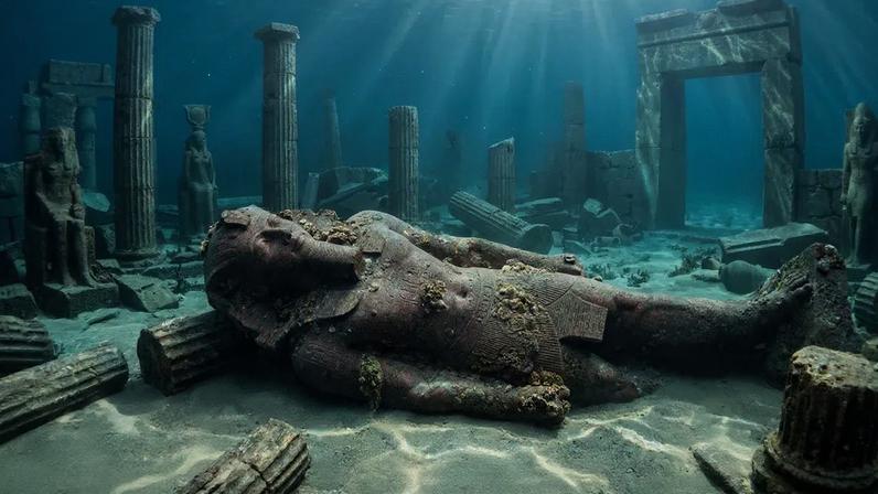 A metrópole egípcia que ficou 1200 anos escondida sob o Mediterrâneo (imagem ilustrativa)