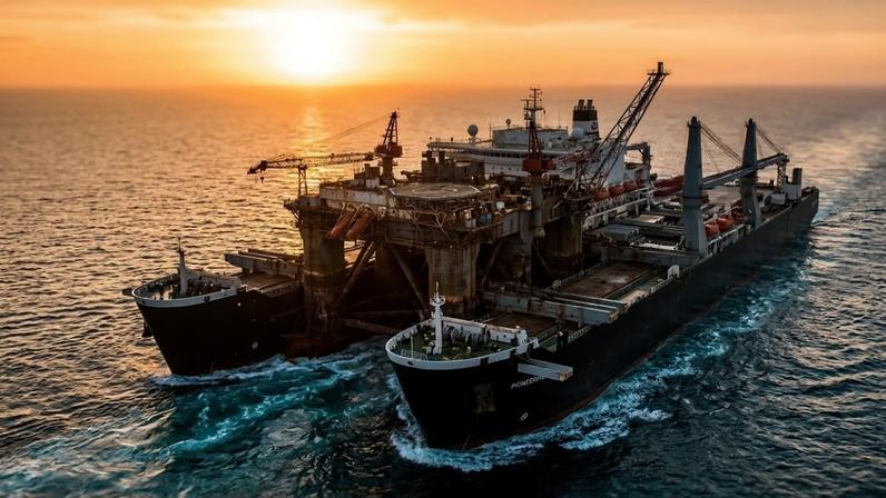 Navio de 1 milhão de toneladas tem fenda de 122 m na proa e levanta 60 mil t do fundo