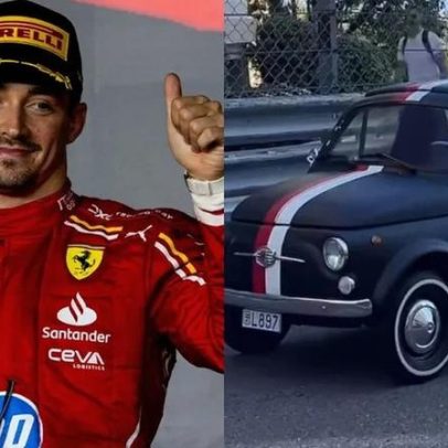 Leclerc compra carro vintage de R$ 79 mil e recria visual da Ferrari exclusiva