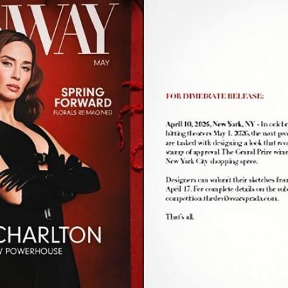 Fãs ganham capa da edição impressa da Runway com tema O Diabo Veste Prada