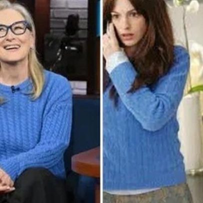 Meryl Streep veste suéter idêntico ao que Miranda reprova em O Diabo Veste Prada