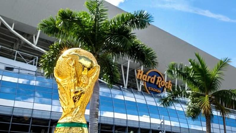 O Hard Rock Stadium, em Miami, vai sediar jogos da Copa do Mundo, inclusive o primeiro do Brasil, em 24 de junho