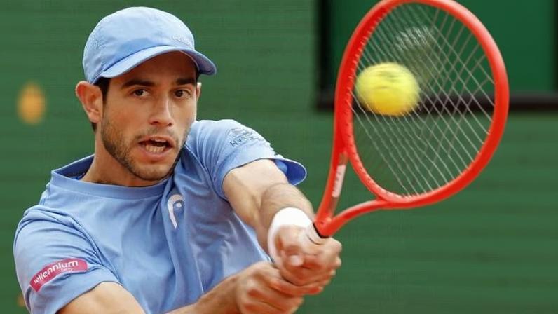 O tenista português Nuno Borges, durante disputa do ATP 500 de Barcelona