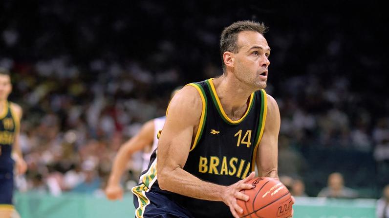 LENDA Oscar Schmidt, pela seleção (Doug Pensinger/Getty Images)