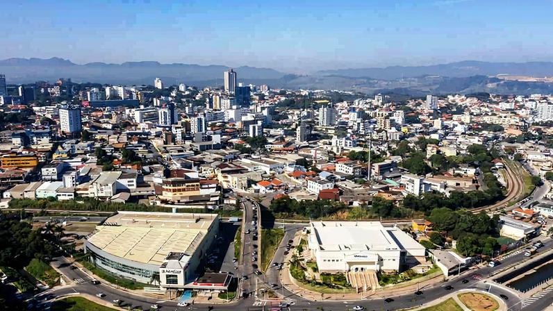 Vista aérea de Betim, na Região Metropolitana de Belo Horizonte.