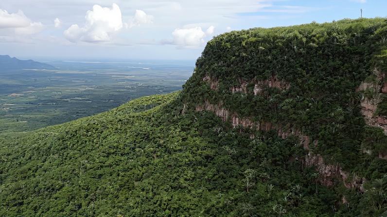 Paisagem da Serra da Ibiapaba, no norte do Ceará. Crédito: Agência Eco Nordeste.
