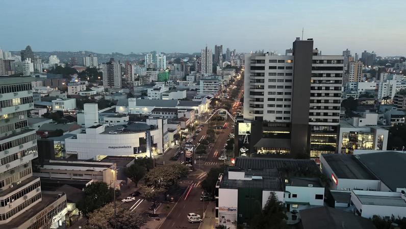 Paisagem urbana de Mangueirinha PR, no Sudoeste do estado. Crédito: Prefeitura de Mangueirinha PR.