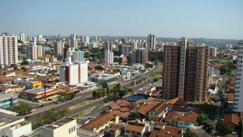Vista aérea de Bauru, no centro-oeste paulista. Crédito: Wikivoyage.