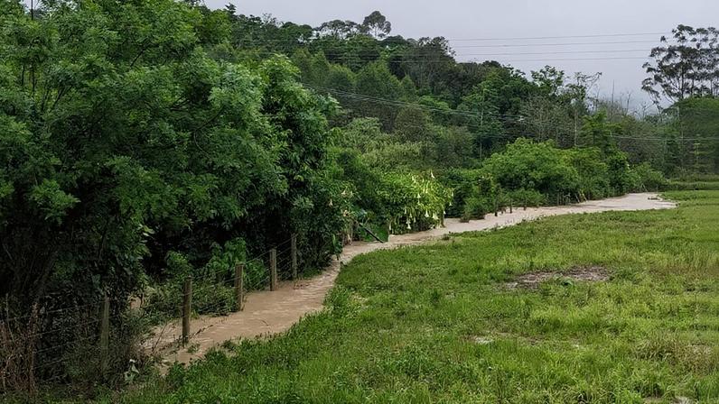 Paisagem rural no Alto Vale do Itajaí, região onde está Braço do Trombudo SC. Crédito: Apremavi.