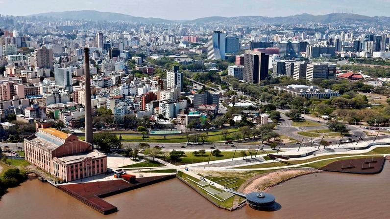 Vista panorâmica da cidade de São Domingos do Sul RS. Crédito: Wikipedia.