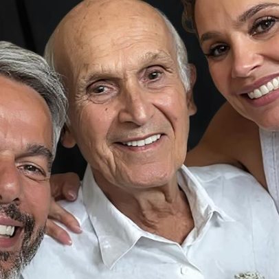Flávia Alessandra celebra 90 anos do pai e revela 8 marca-passos