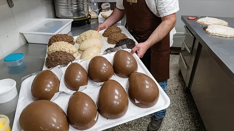 Ovos de chocolate costumam ser consumidos durante o feriado da Páscoa