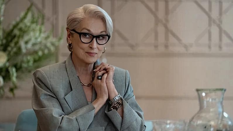 20th Century Fox Meryl Streep in a grey blazer as Miranda Priestley in Devil Wears Prada 2 (Image Credit: 20th Century Fox)
