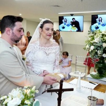 Paciente com câncer realiza sonho de casamento em hospital