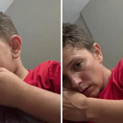 Menino emociona-se ao ver vídeo com padrasto e declaração encanta