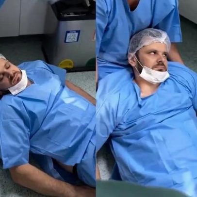 Pai desmaia ao acompanhar parto da filha em SC e recebe apoio médico