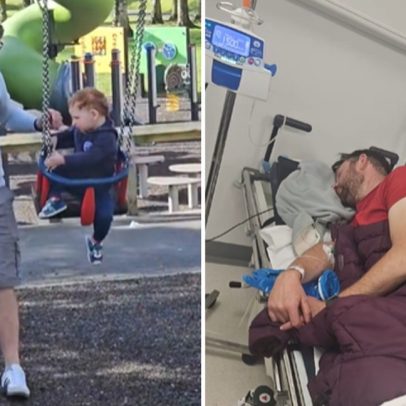 Pai descobre hemorragia cerebral após brincar no parque com os filhos