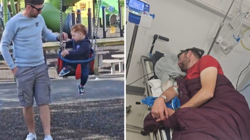Pai descobriu hemorragia cerebral após passar tarde brincando com os filhos — Foto: Reprodução/TikTok