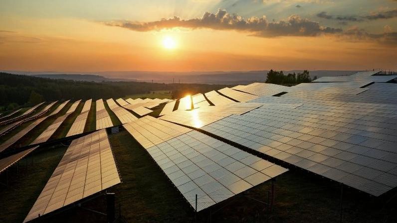 Painéis solares para captação de energia