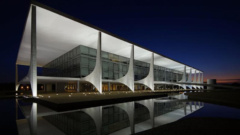 Fachada do Palácio do Planalto, sede do Poder Executivo federal, em Brasília