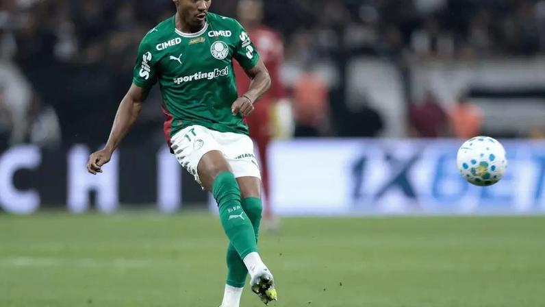Marlon Freitas (Palmeiras) durante jogo contra o Corinthians, no dia 12.04.2026.