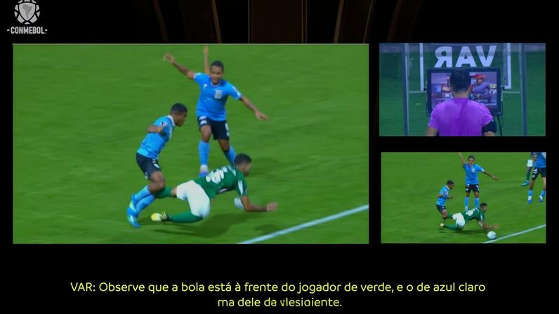 Áudio do VAR sobre pênalti para o Palmeiras aponta toque imprudente