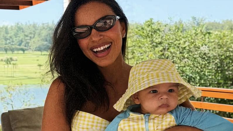 Mariana Rios celebra 4 meses do filho, Palo: 'Meu coração inteiro' — Foto: Reprodução/Instagram