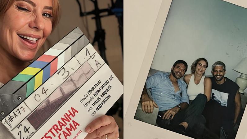 Paolla Oliveira compartilha novos cliques nos bastidores de "A Estranha Na Cama"