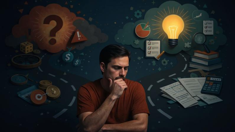 Pensar demais não atrapalha escolhas, mito para justificar más decisões