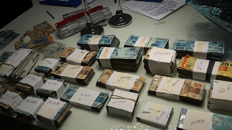 PF apreende 320 mil reais e 60 mil dólares em espécie com quadrilha de golpistas que se passavam por policiais federais