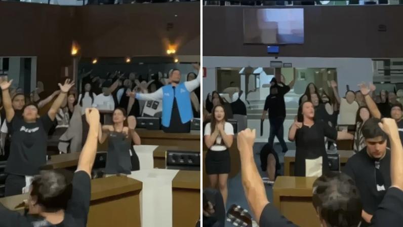 Vídeo de encontro de fiéis na Câmara de BH viraliza e gera debate