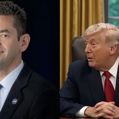Trump faz piada com orelha de diretor da NASA ao receber astronautas