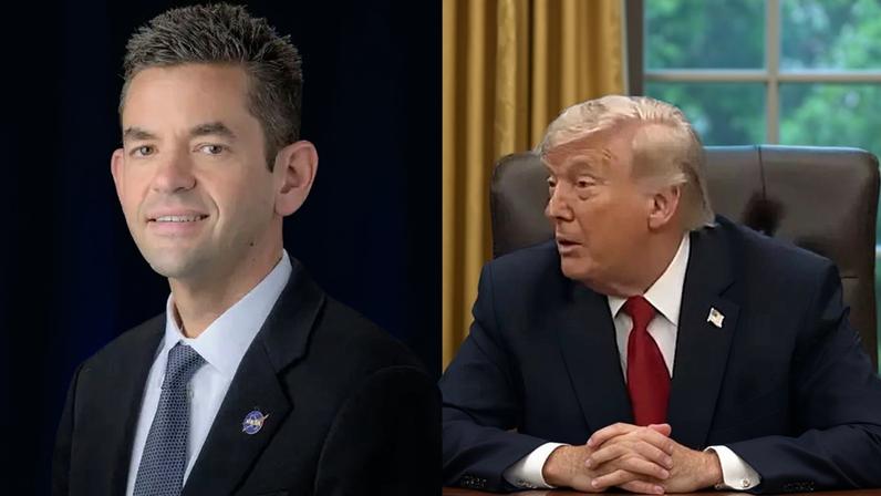 Trump faz piada com orelha de diretor da NASA ao receber astronautas