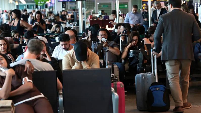 São Paulo (SP) 11/12/2025 . Movimento nas salas de embarque do Aeroporto de Congonhas. Foto Paulo Pinto/Agencia Brasil