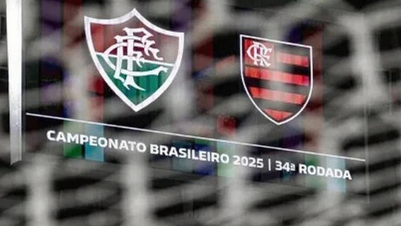 Placar do Maracanã antes do duelo entre Fluminense e Flamengo, pela 34ª rodada do BR 2025