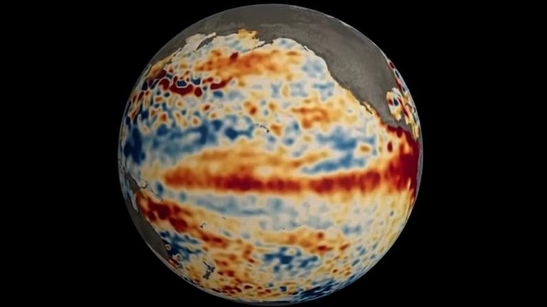 Fênomeno El Niño capturado pela Nasa