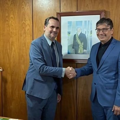 Presidente do IBGE, Marcio Pochmann, é recebido pelo ministro Bruno Moretti