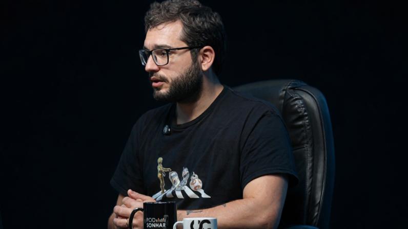 Na imagem, Daniel Victorino, fundador da Galaxies em entrevista ao PodSonhar