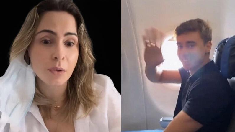 A jornalista e ex-BBB Ana Paula Renault bateu boca com Nikolas Ferreira em voo