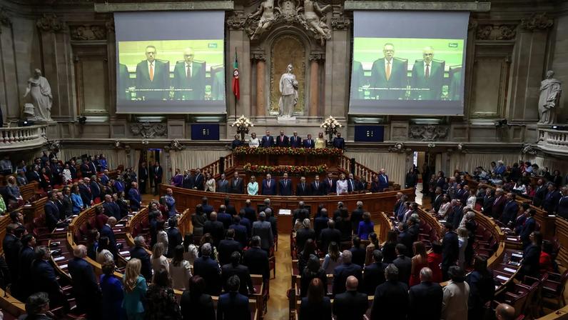 Parlamento de Portugal durante sessão no começo deste mês. (Foto: MIGUEL A. LOPES/EFE/EPA)