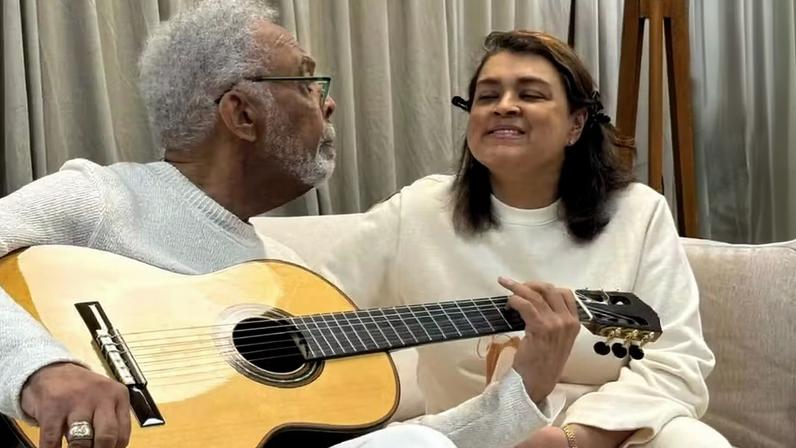 Gilberto Gil e Preta Gil — Foto: Reprodução/Instagram