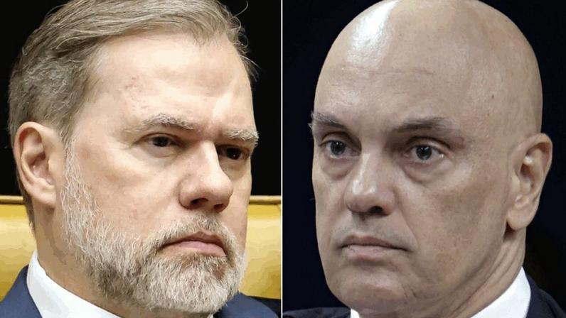 Dias Toffoli e Alexandre de Moraes, autor e relator da abertura do inquérito das fake news, respectivamente