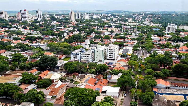 Vista aérea de Cianorte PR