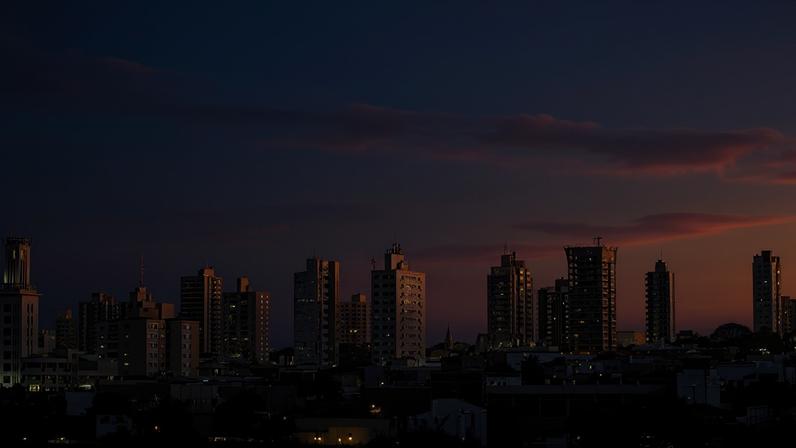 Panorama de Araraquara ao pôr do sol