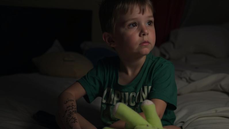 Menino sofreu reação alérgica à tatuagem de henna e pode ficar com marca permanente — Foto: Reprodução/The Mirror - Kennedy News and Media