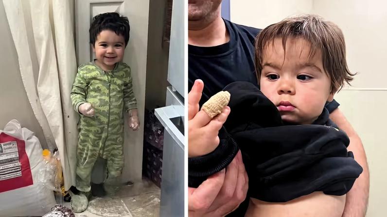 Carolline Damásio é mãe do pequeno Oliver, 1 ano e 9 meses, que ganhou a internet com suas peripécias 'sem noção' — Foto: Reprodução/redes sociais